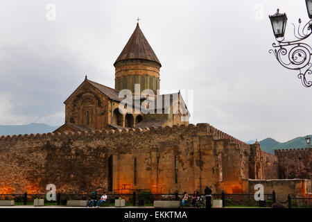Église de Svetitskhoveli, Monuments historiques de Mtskheta, UNESCO World Heritage site, Géorgie Banque D'Images