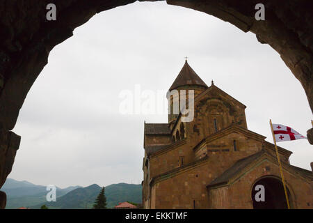Église de Svetitskhoveli, Monuments historiques de Mtskheta, UNESCO World Heritage site, Géorgie Banque D'Images