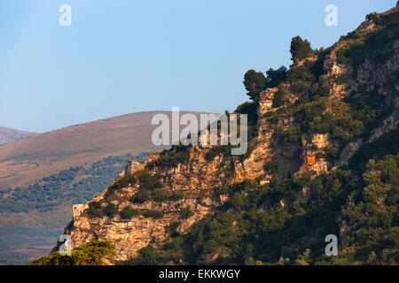 Holy Trinity Church sur la falaise, Berat, Albanie Banque D'Images