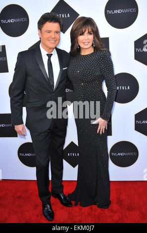 Los Angeles, Californie, USA. Apr 11, 2015. Marie Osmond Donny Osmond, assistant à la 2015 TV Land Awards tenue au Saban Theatre de Los Angeles, Californie le 11 avril 2015. 2015 : Crédit D. Long/Globe Photos/ZUMA/Alamy Fil Live News Banque D'Images