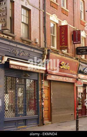 Boutiques dans le Brick Lane Londres Banque D'Images
