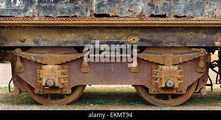 Vieux train abandonné, Murray Bridge, SA, Australie, Banque D'Images