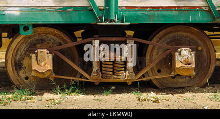 Vieux train abandonné, Murray Bridge, SA, Australie, Banque D'Images