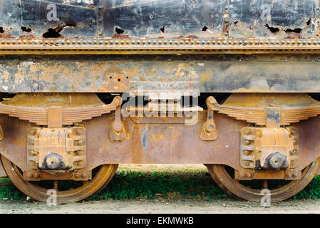 Vieux train abandonné, Murray Bridge, SA, Australie, Banque D'Images