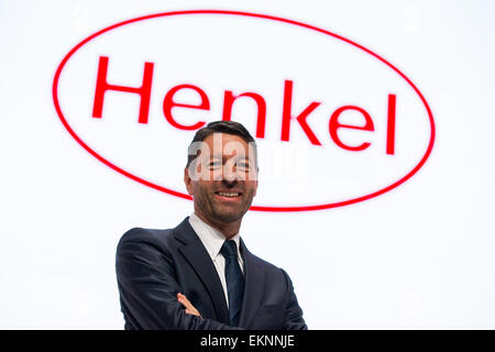 Düsseldorf, Allemagne. 13 avr, 2015. Directeur général de Henkel, Kasper Rorsted, pose au cours de l'Assemblée générale à Duesseldorf, Allemagne, 13 avril 2015. Photo : ROLF VENNENBERND/dpa/Alamy Live News Banque D'Images