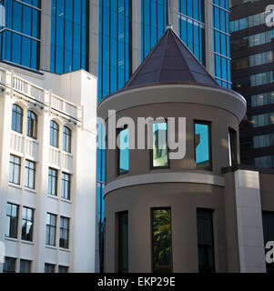 Les styles architecturaux d'Auckland, île du nord, en Nouvelle-Zélande. Banque D'Images