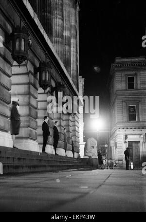 Le centre-ville de Nottingham, samedi soir, dimanche matin de 11 - 12 février 1961. Banque D'Images