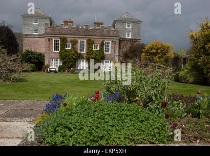 Ince Château nr Saltash Cornouailles,construit sur 1642 et est la demeure de Lord et Lady Boyd avec beau jardin qui sont ouvert au public. Banque D'Images