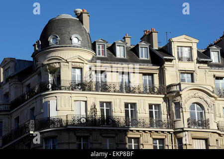 Immeuble Haussmannien, Boulevard Raspail, Paris, France Banque D'Images