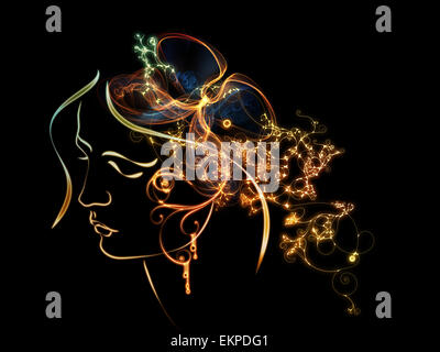 La propagation des pensées intérieures Banque D'Images