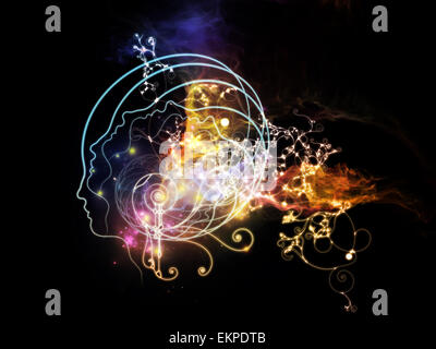 La propagation des pensées intérieures Banque D'Images