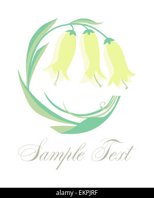 Gerbe de fleurs lumière bell Banque D'Images