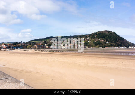 Plage de Minehead, côte du Somerset, England, UK Banque D'Images