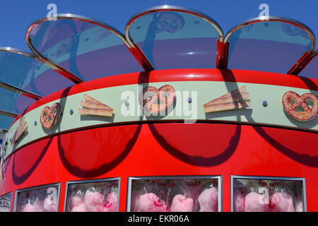 Pretzl et Cotton Candy Store, Pier 39, San Francisco, CA Banque D'Images