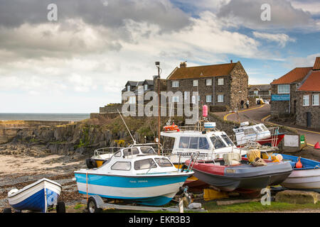 Craster un petit village de pêcheurs sur la côte d'Angleterre Northumbrian, UK Banque D'Images