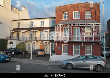 L'ancienne maison de Gustav Holst sur les rives de la Tamise (10) La Terrasse, Barnes, Londres, Royaume-Uni. Banque D'Images