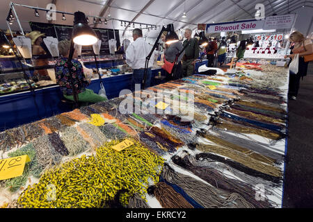 Vente de perles, Tucson Gem and Mineral Show, Tucson, Arizona Banque D'Images