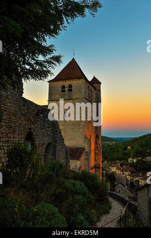 Saint-Cirq-Lapopie, Lot, Midi-Pyrénées, France Europe Banque D'Images