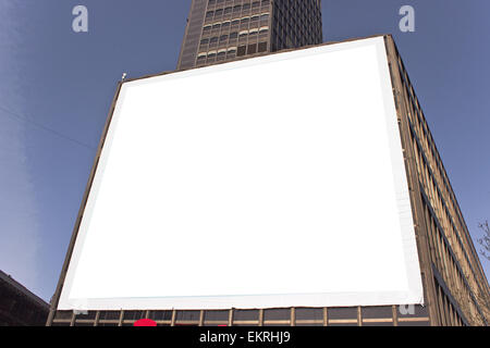 Big blank billboard sur la construction Banque D'Images