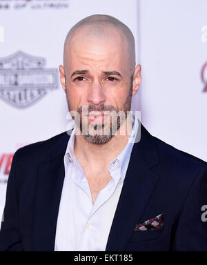 Hollywood, Californie, USA. 13 avr, 2015. Chris Daughtry arrive pour le ''Marvel Avengers : Uncanny X-Men'' en première mondiale au théâtre Dolby. Credit : Lisa O'Connor/ZUMA/Alamy Fil Live News Banque D'Images