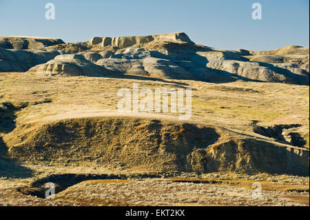 Badlands de Killdeer du bloc dans le parc national des Prairies ; Saskatchewan, Canada Banque D'Images