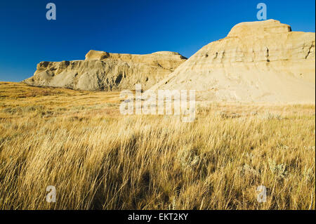 Badlands de Killdeer du bloc dans le parc national des Prairies ; Saskatchewan, Canada Banque D'Images