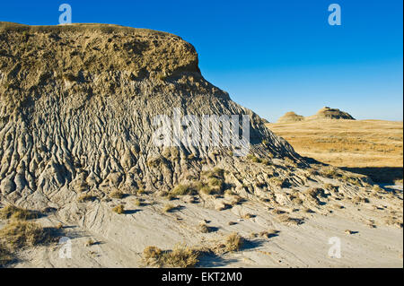 Badlands de Killdeer du bloc dans le parc national des Prairies ; Saskatchewan, Canada Banque D'Images