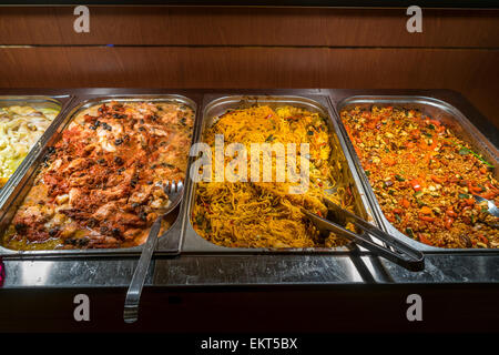 Dîner buffet à l'hôtel Smyrlabjorg, Islande Banque D'Images