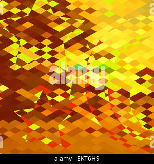 Style polygone faible illustration d'une forêt d'automne résumé fond. Banque D'Images