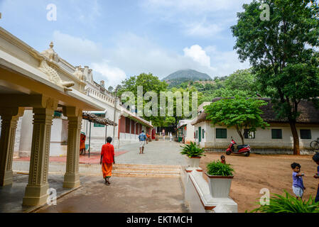 Tiruvannamalai, Tamil Nadu, Inde. Le sacré. La colline Arunachala dans l'arrière-plan Banque D'Images