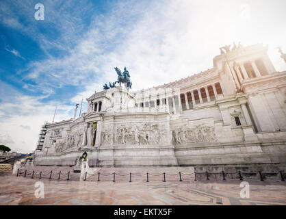 Monument de Vittorio Emanuele (tombe de soldat inconnu) dans la ville de Rome en Italie. Banque D'Images