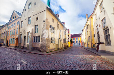 La magnifique vieille ville de Tallinn. L'Estonie Banque D'Images