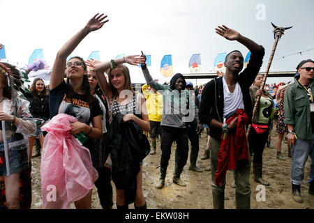 Frontrow : à l'écoute de 'C'est du dancehall avec Wayne Marshall et invité spécial.' Banque D'Images