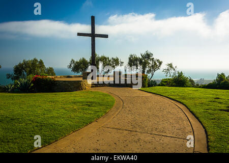 Père Serra Cross, à Grant Park, à Ventura, Californie. Banque D'Images