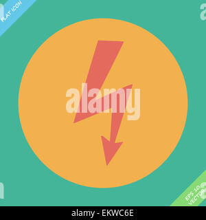 Signe de tension élevée du vecteur Banque D'Images