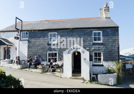 Les porcs Nez Inn public house dans le village de East South Hams Prawle à Devon Banque D'Images