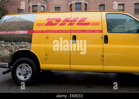 Livraison DHL van - Washington, DC USA Banque D'Images