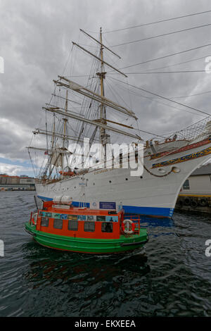 Statsråd Lehmkuhl à elle's Quay Skur, Bradbenken 7, Vågen à Bergen, Norvège. Banque D'Images