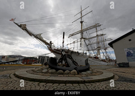 Statsråd Lehmkuhl à elle's Quay Skur, Bradbenken 7, Vågen à Bergen, Norvège. Banque D'Images