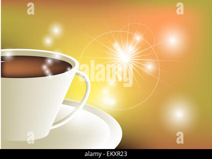 Café et du soleil. Banque D'Images