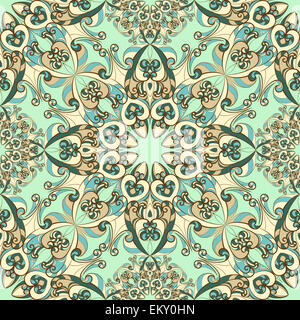 Vintage pattern avec ornement ethniques. Vector Banque D'Images