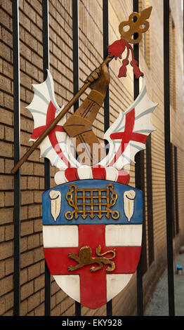L'Honorable Artillery Company blason, casernes, Finsbury City de Londres Banque D'Images