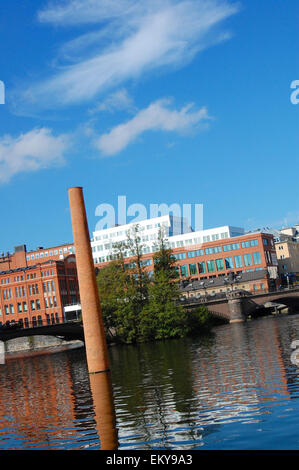 'La cinquième cheminée' de Jan Svenungsson Norrköping Suède Banque D'Images