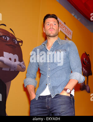 Londres, Royaume-Uni. 14 avr, 2015. Mark Wright. L'arrivée de talents pour M&M'S Election parti à Leicester Square. Megawhat Crédit : Rachel/Alamy Live News Banque D'Images