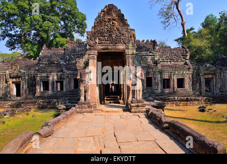 Temple de Preah Khan à Angkor Wat, Siem Reap, Cambodge. Banque D'Images