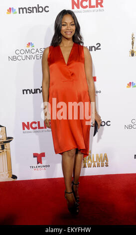 L'ALMA Awards 2014 et comprennent des arrivées : Zoe Saldana Où : Los Angeles, California, United States Quand : 11 Oct 2014 Banque D'Images