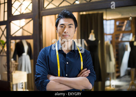 Portrait of male Fashion designer Banque D'Images