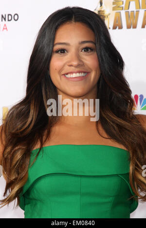 ALMA Awards 2014 - Arrivées avec : Gina Rodriguez Où : Pasadena, California, United States Quand : 11 Oct 2014 Banque D'Images