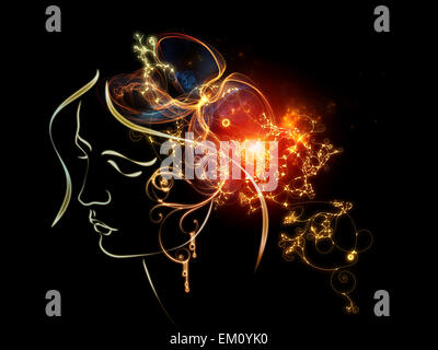 La propagation des pensées intérieures Banque D'Images