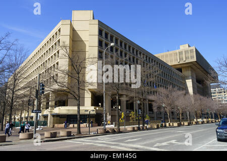 Le siège du FBI à Washington DC. Le J Edgar Hoover Building. Banque D'Images